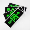 Self-luminous, unplugged fire emergency escape and evacuation sign indicator light for safety exit signs Application Scenario